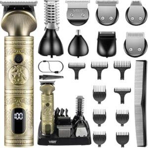 vgr v106 professional 6in1 grooming kit with led display trimmer 180 min runtime 16 length settings